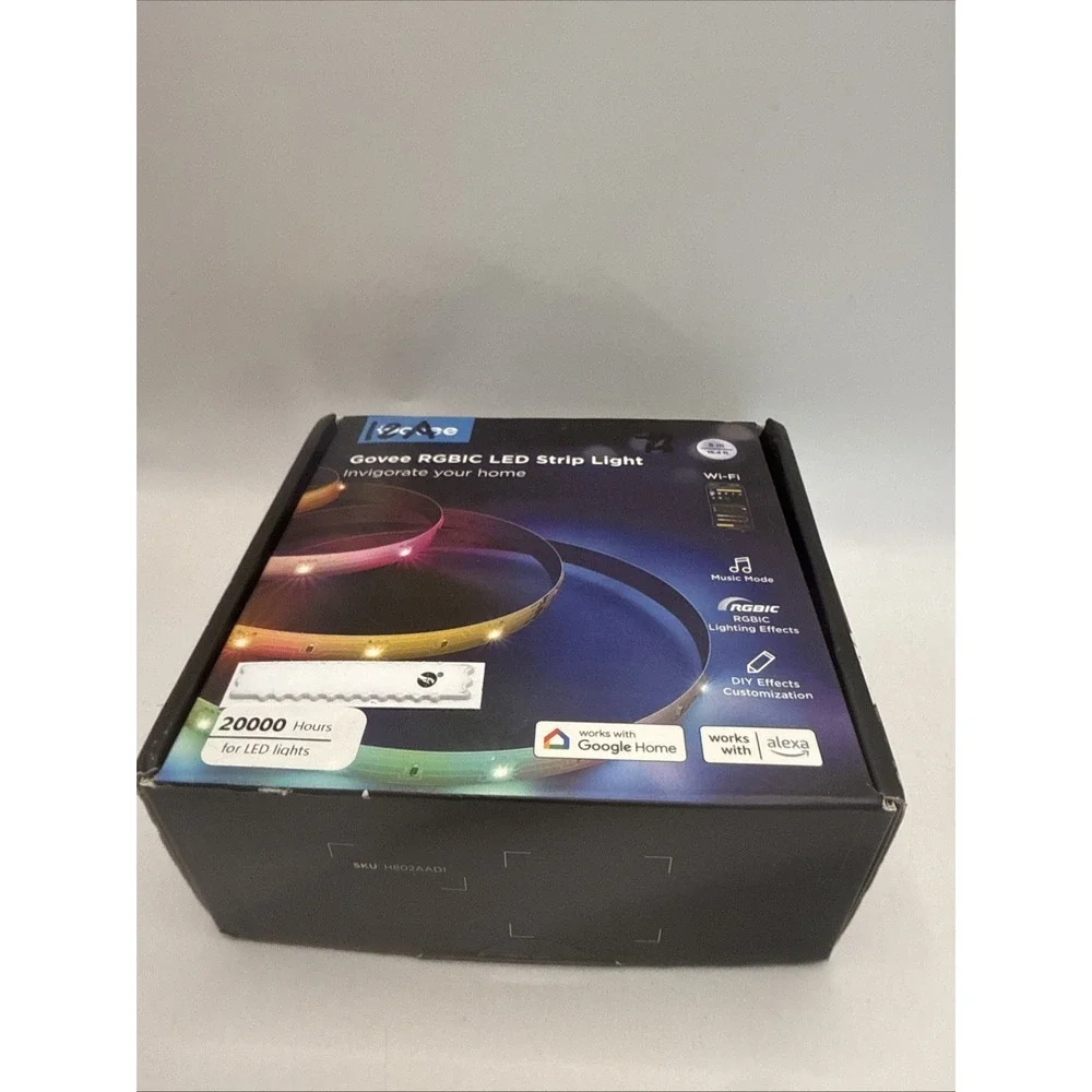 Govee Smart RGBIC 16.4ft LED Strip Lights (only) Wi-Fi, Alexa Google Home NIB